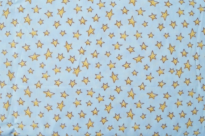 TL Estrelas Fd Azul Claro/Amarelo