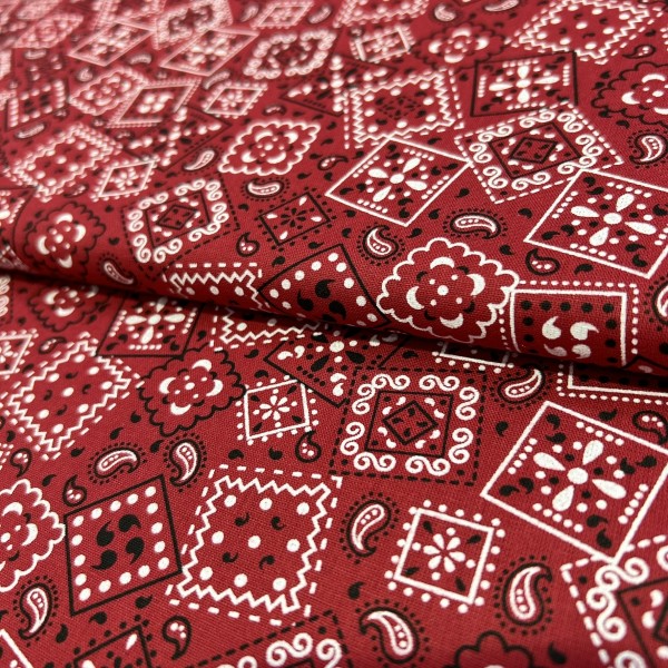 FM Bandana Patchwork Vermelha