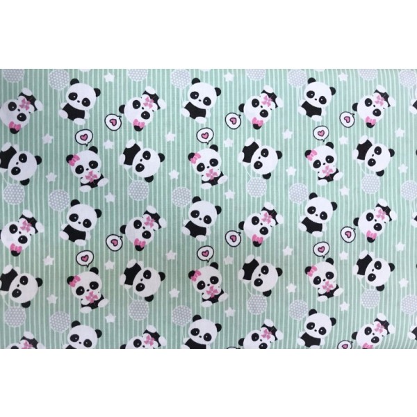 Pandas Apaixonados Fd Verde Claro